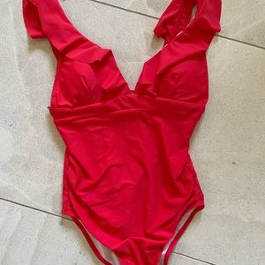 Brand New Without Tags one piece red swimsuit, size medium